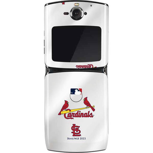 MLB St. Louis Cardinals Home Jersey Motorola RAZR Skin