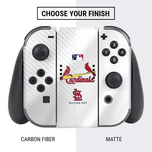 MLB St. Louis Cardinals Home Jersey Nintendo Switch Bundle Skin
