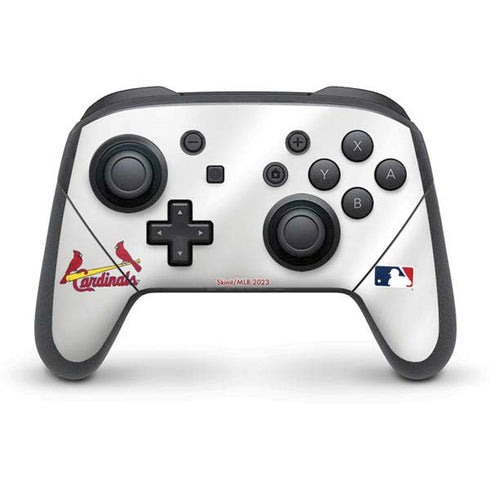 MLB St. Louis Cardinals Home Jersey Nintendo Switch Pro Controller Skin