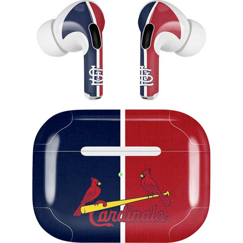 MLB St. Louis Cardinals Split AirPods Pro 2nd Gen Skin