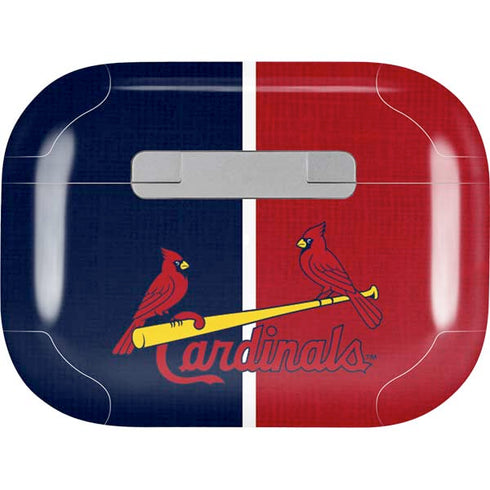 MLB St. Louis Cardinals Split AirPods Pro 2nd Gen Skin
