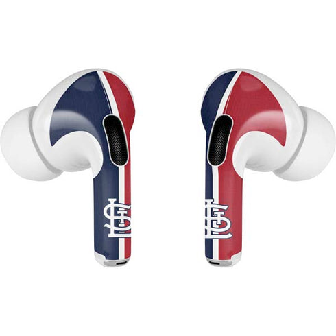 MLB St. Louis Cardinals Split AirPods Pro 2nd Gen Skin