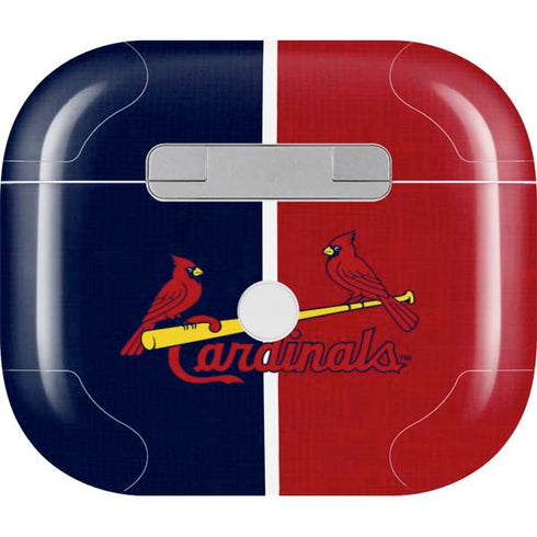 MLB St. Louis Cardinals Split Apple AirPods (3rd Gen 2021) Skin