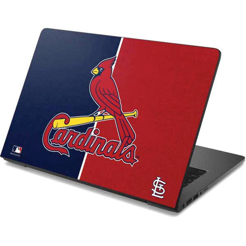 MLB St. Louis Cardinals Split Dell Chromebook Skin