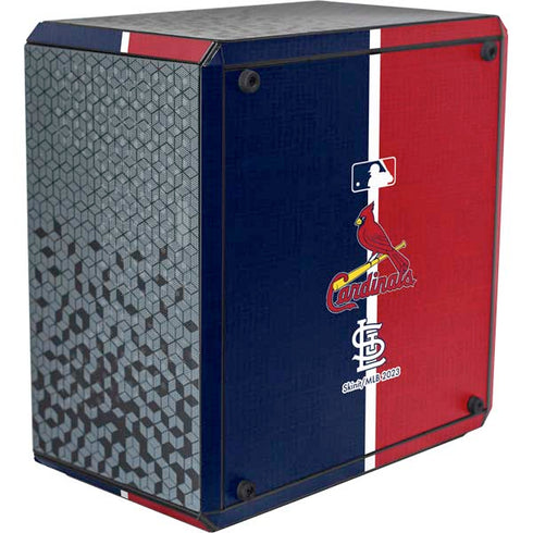 MLB St. Louis Cardinals Split Cooler Master MasterBox Q300L Mini Tower Skin