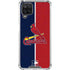 MLB St. Louis Cardinals Split Galaxy A12 Clear Case