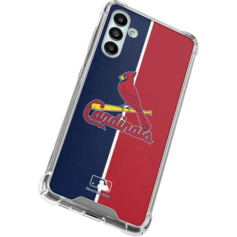 MLB St. Louis Cardinals Split Galaxy A13 5G Clear Case