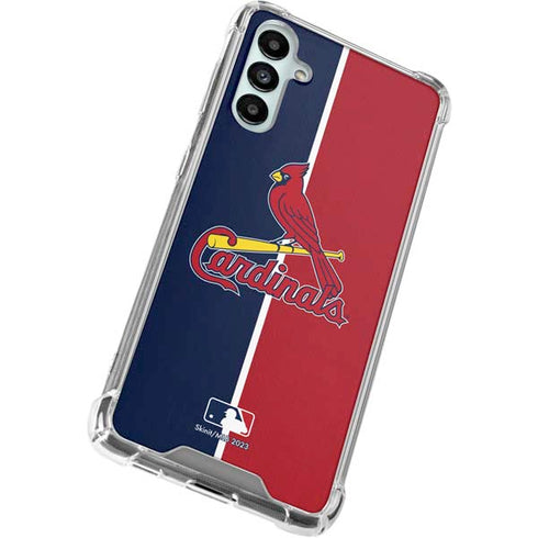 MLB St. Louis Cardinals Split Galaxy A14 5G Clear Case
