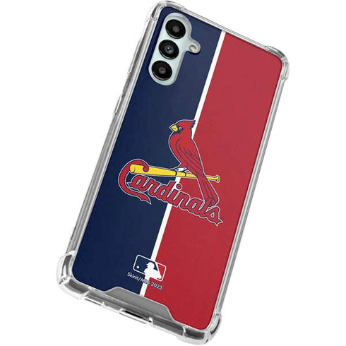 MLB St. Louis Cardinals Split Galaxy A15 5G Clear Case