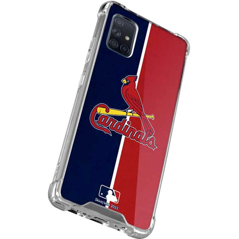 MLB St. Louis Cardinals Split Galaxy A51 5G Clear Case