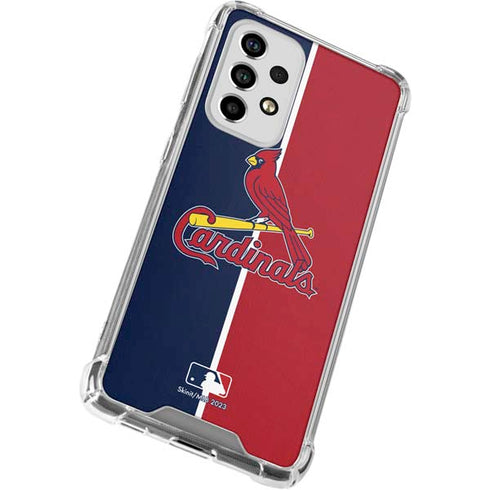MLB St. Louis Cardinals Split Galaxy A53 5G Clear Case