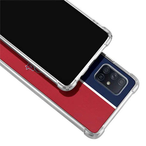 MLB St. Louis Cardinals Split Galaxy A71 5G Clear Case