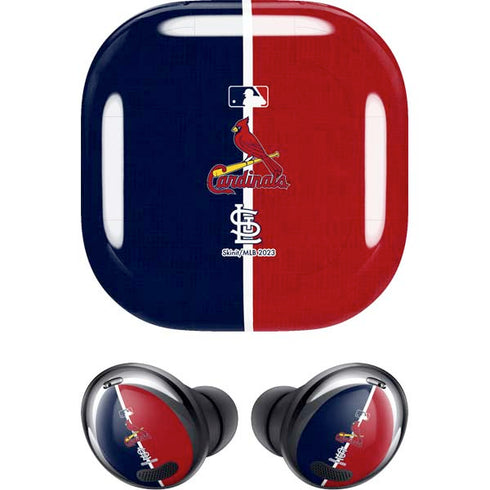 MLB St. Louis Cardinals Split Galaxy Buds Pro Skin