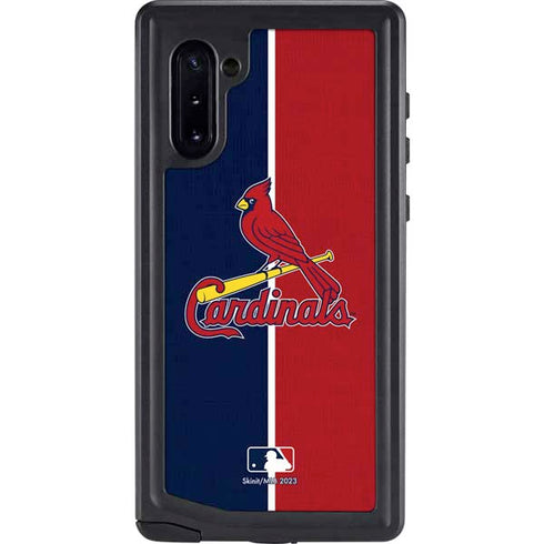 MLB St. Louis Cardinals Split Galaxy Note 10 Waterproof Case
