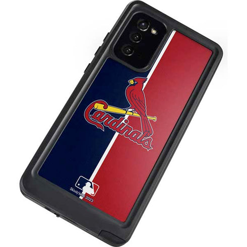 MLB St. Louis Cardinals Split Galaxy Note20 5G Waterproof Case