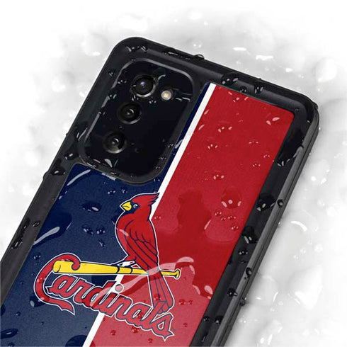 MLB St. Louis Cardinals Split Galaxy Note20 5G Waterproof Case
