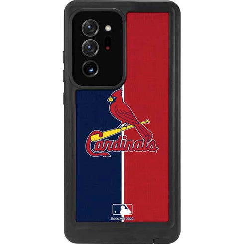 MLB St. Louis Cardinals Split Galaxy Note20 Ultra 5G Waterproof Case