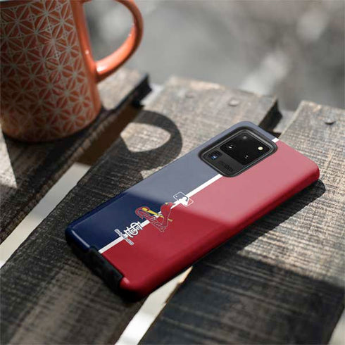 MLB St. Louis Cardinals Split Galaxy S20 Ultra 5G Pro Case