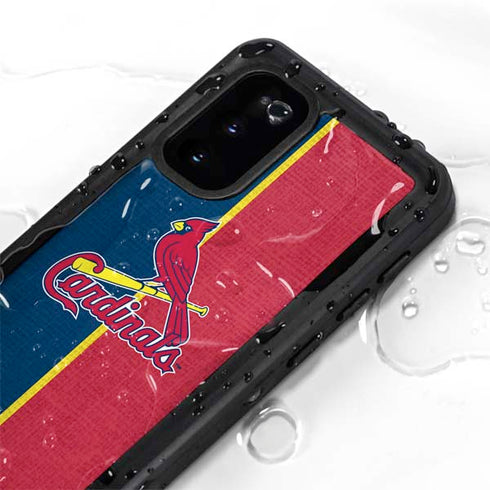 MLB St. Louis Cardinals Split Galaxy S20 Waterproof Case