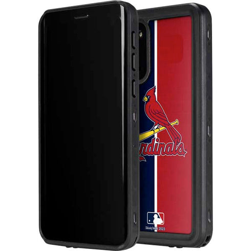 MLB St. Louis Cardinals Split Galaxy S20 Waterproof Case