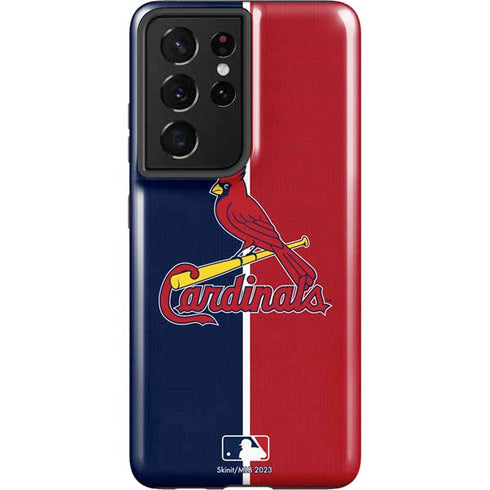 MLB St. Louis Cardinals Split Galaxy S21 Ultra 5G Pro Case