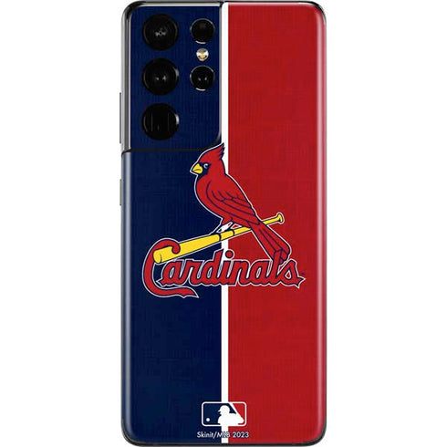 MLB St. Louis Cardinals Split Galaxy S21 Ultra 5G Skin