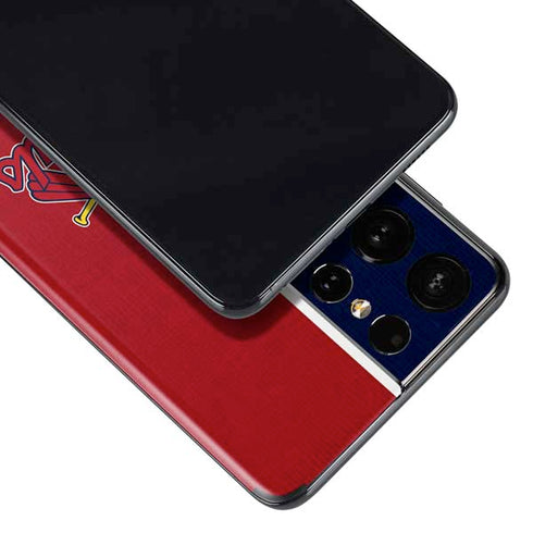 MLB St. Louis Cardinals Split Galaxy S21 Ultra 5G Skin