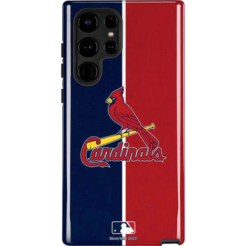 MLB St. Louis Cardinals Split Galaxy S22 Ultra Pro Case