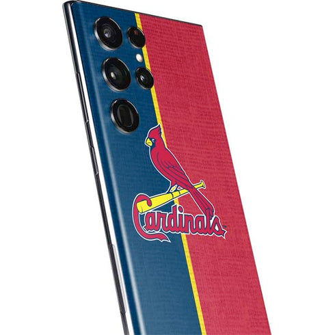 MLB St. Louis Cardinals Split Galaxy S22 Ultra Skin