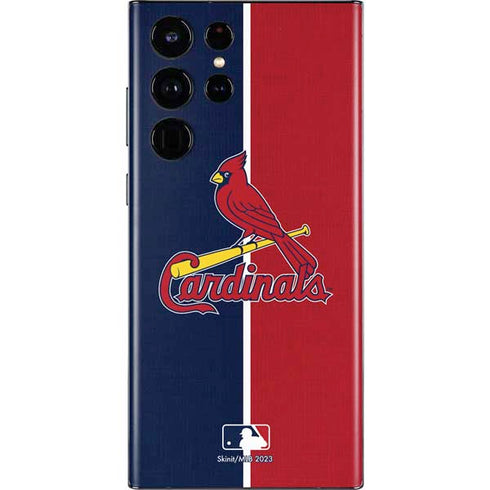MLB St. Louis Cardinals Split Galaxy S22 Ultra Skin