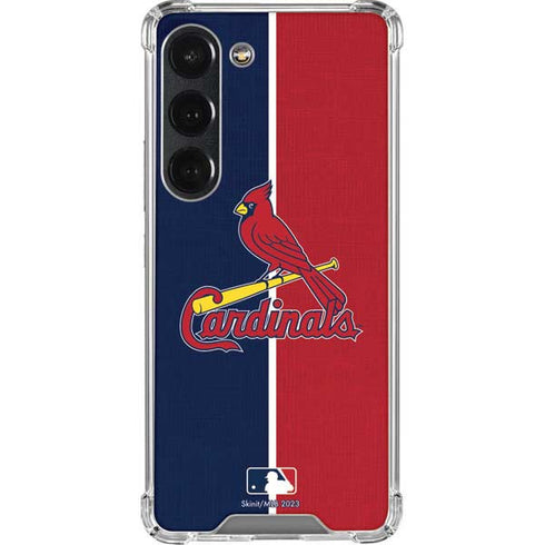 MLB St. Louis Cardinals Split Galaxy S23 Clear Case