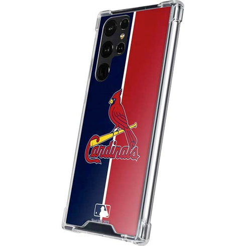 MLB St. Louis Cardinals Split Galaxy S24 Ultra Clear Case