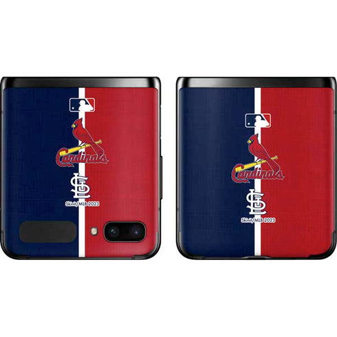 MLB St. Louis Cardinals Split Galaxy Z Flip Skin