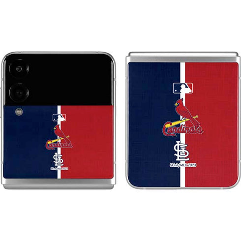 MLB St. Louis Cardinals Split Galaxy Z Flip4 5G Skin