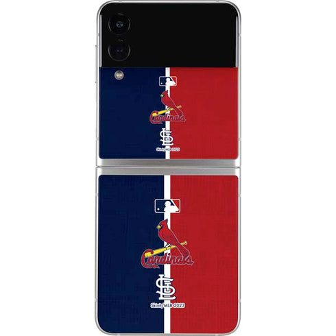 MLB St. Louis Cardinals Split Galaxy Z Flip4 5G Skin