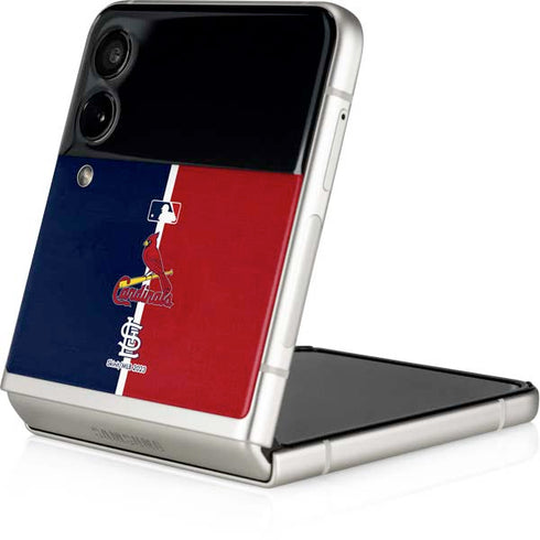 MLB St. Louis Cardinals Split Galaxy Z Flip4 5G Skin