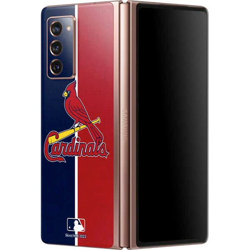 MLB St. Louis Cardinals Split Galaxy Z Fold2 5G Skin