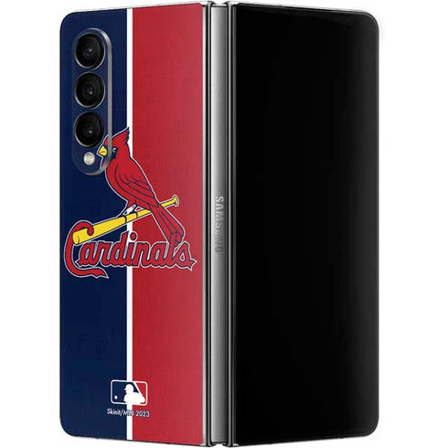 MLB St. Louis Cardinals Split Galaxy Z Fold4 5G Skin