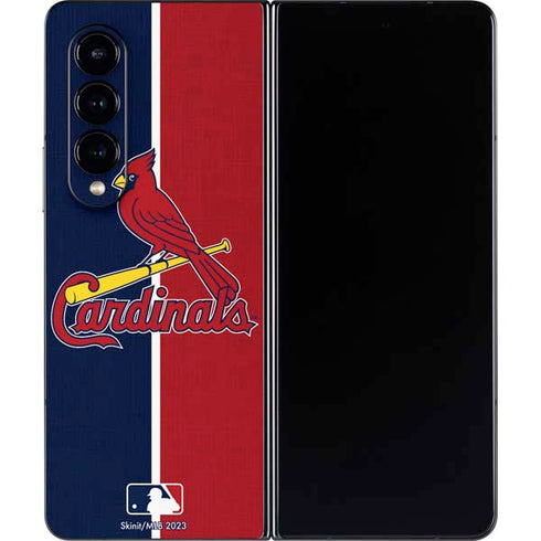 MLB St. Louis Cardinals Split Galaxy Z Fold4 5G Skin