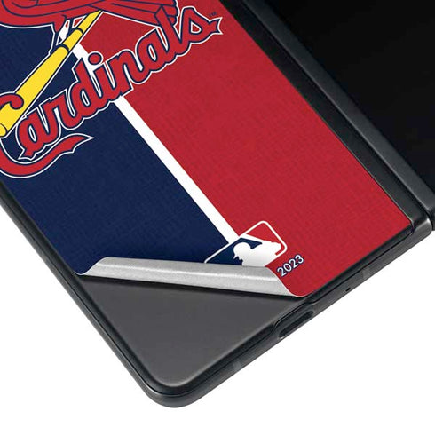 MLB St. Louis Cardinals Split Galaxy Z Fold4 5G Skin