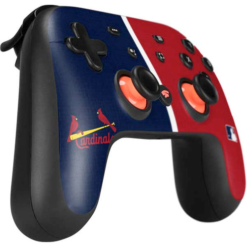 MLB St. Louis Cardinals Split Google Stadia Controller Skin