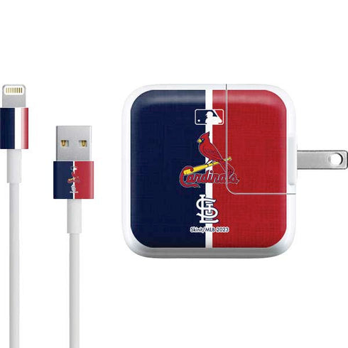 MLB St. Louis Cardinals Split iPad Charger (10W USB) Skin