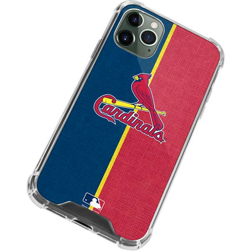 MLB St. Louis Cardinals Split iPhone 11 Pro Max Clear Case