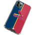 MLB St. Louis Cardinals Split iPhone 11 Pro Max Clear Case