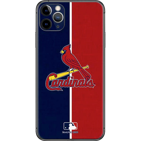 MLB St. Louis Cardinals Split iPhone 11 Pro Max Skin