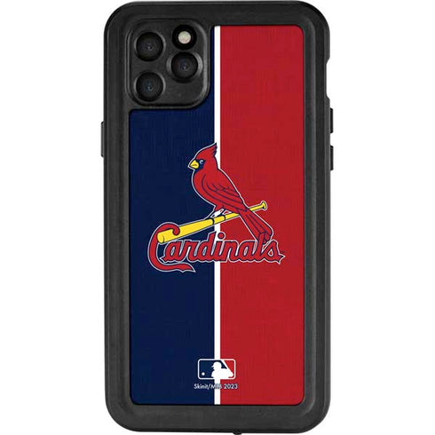 MLB St. Louis Cardinals Split iPhone 11 Pro Max Waterproof Case