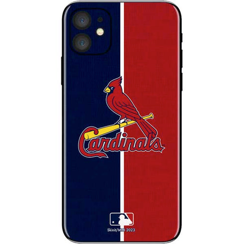 MLB St. Louis Cardinals Split iPhone 11 Skin