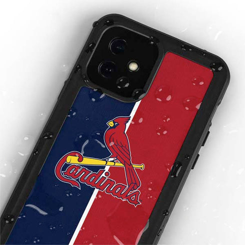 MLB St. Louis Cardinals Split iPhone 12 Mini Waterproof Case
