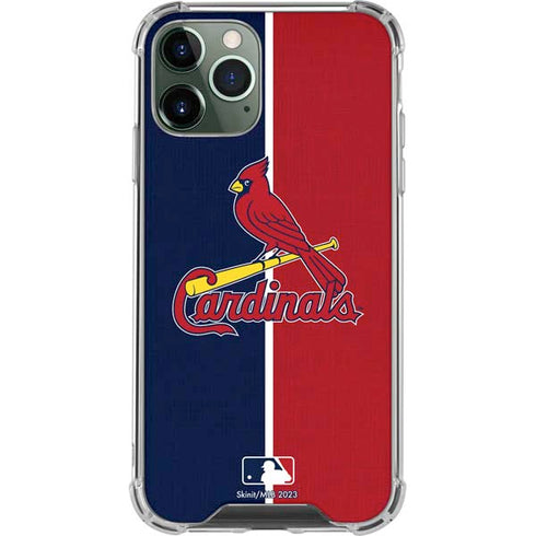 MLB St. Louis Cardinals Split iPhone 12 Pro Max Clear Case