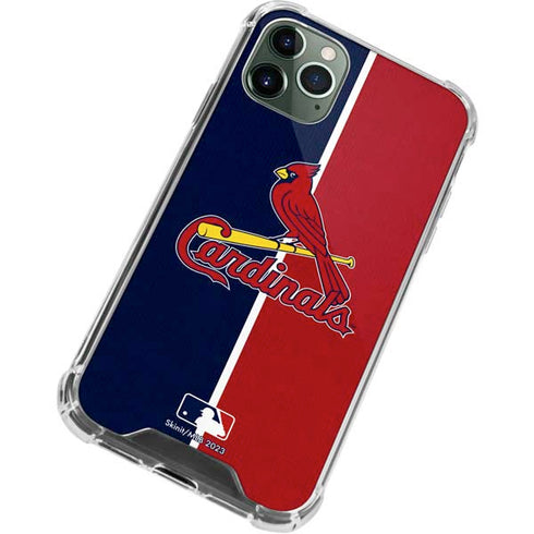 MLB St. Louis Cardinals Split iPhone 12 Pro Max Clear Case